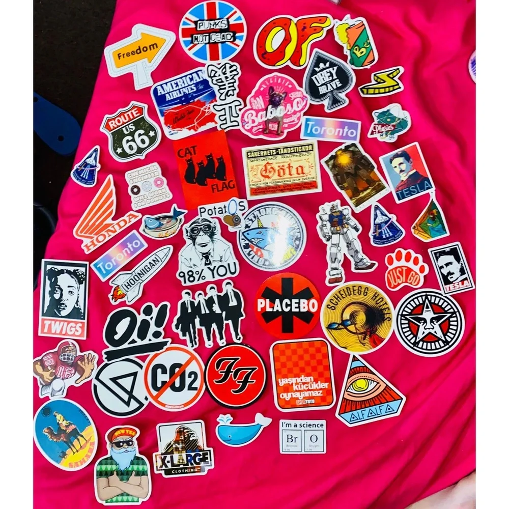 Lot of Mixed Random Water Bottle Laptop Fun & Cool Stickers